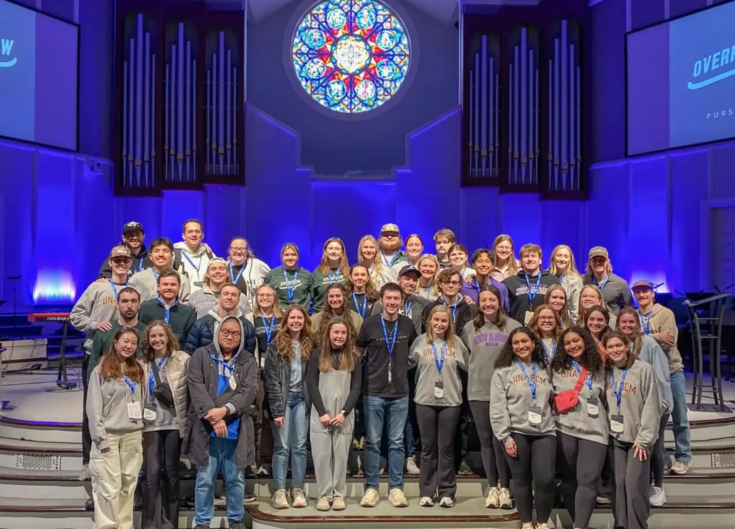 University of North Alabama (UNA) students at the BCM