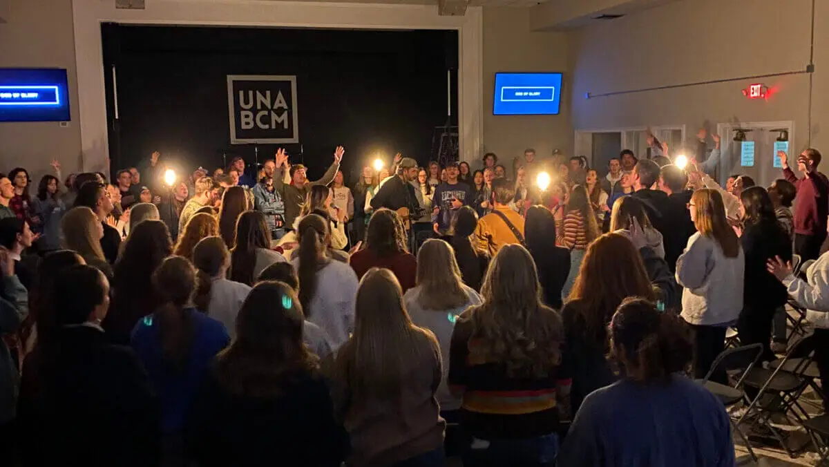 University of North Alabama (UNA) students at the BCM