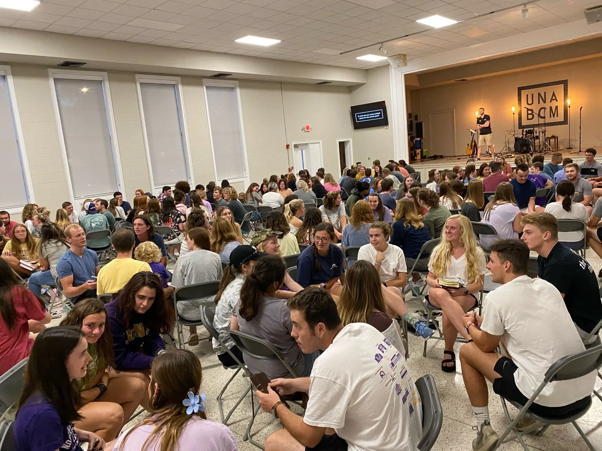 University of North Alabama (UNA) students at the BCM